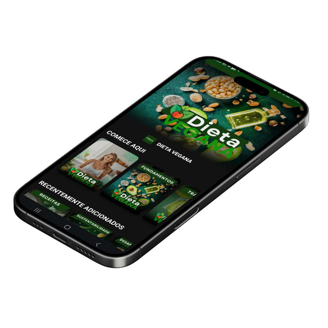 App DIETA VEGANA em uso